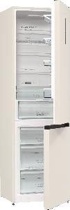 Холодильник з нижн. мороз. камерою Gorenje NRK6202AC4, 200х60х60см, 2 двері, 235( 96)л, А+, NoFrost+ , AdaptTech, Зона св-ті, LED Диспл зовнішній, ,бежевий