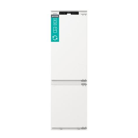 Холодильник Gorenje вбудований з нижн. мороз., 177x55x55см, 2 двері,252(76)л, А+, NF+, Зона св-ті, Диспл, Wi-Fi, Біли