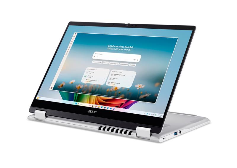 Ноутбук Acer Swift Spin 14 AI SFSP14-I51T 14" WUXGA IPS Touch, Intel U7-355, 16GB, F512GB, UMA, Win11, сріблястий