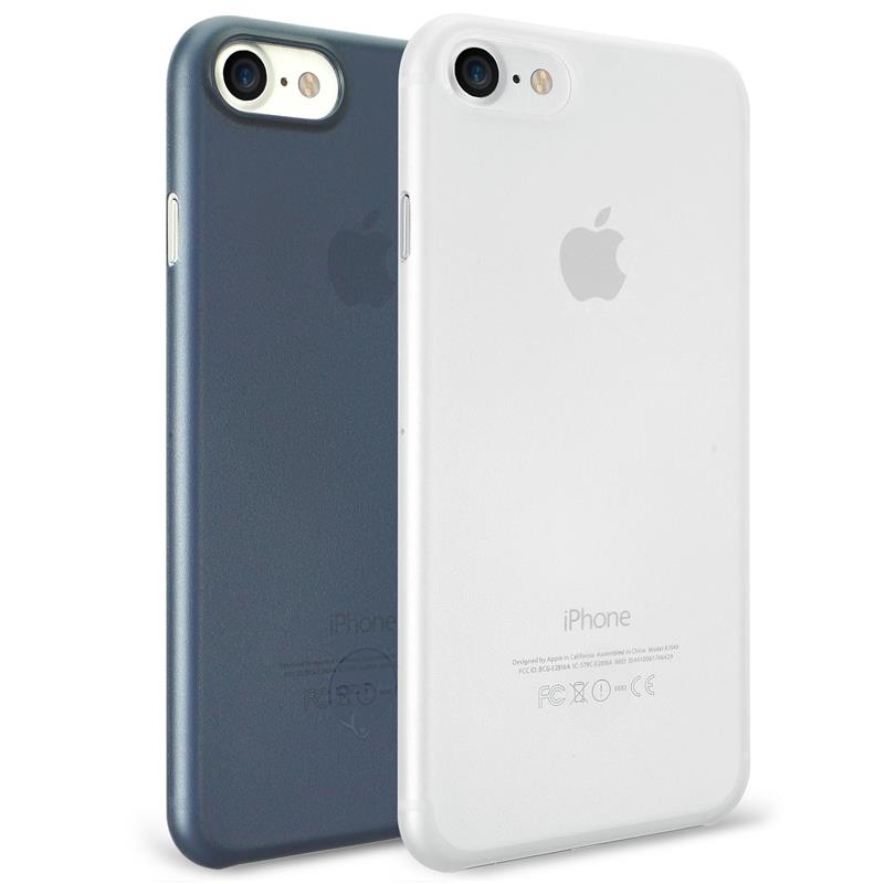 Комплект чохлів O!coat 0.3 Jelly 2 in 1 case for iPhone 7/8 Clear and Dark Blue