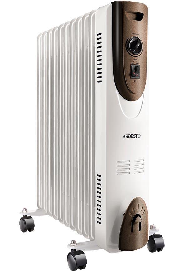Обігрівач оливний ARDESTO OFH-11X1 25м2, 2500Вт, мех. упр-ння, 11 секцій, білий