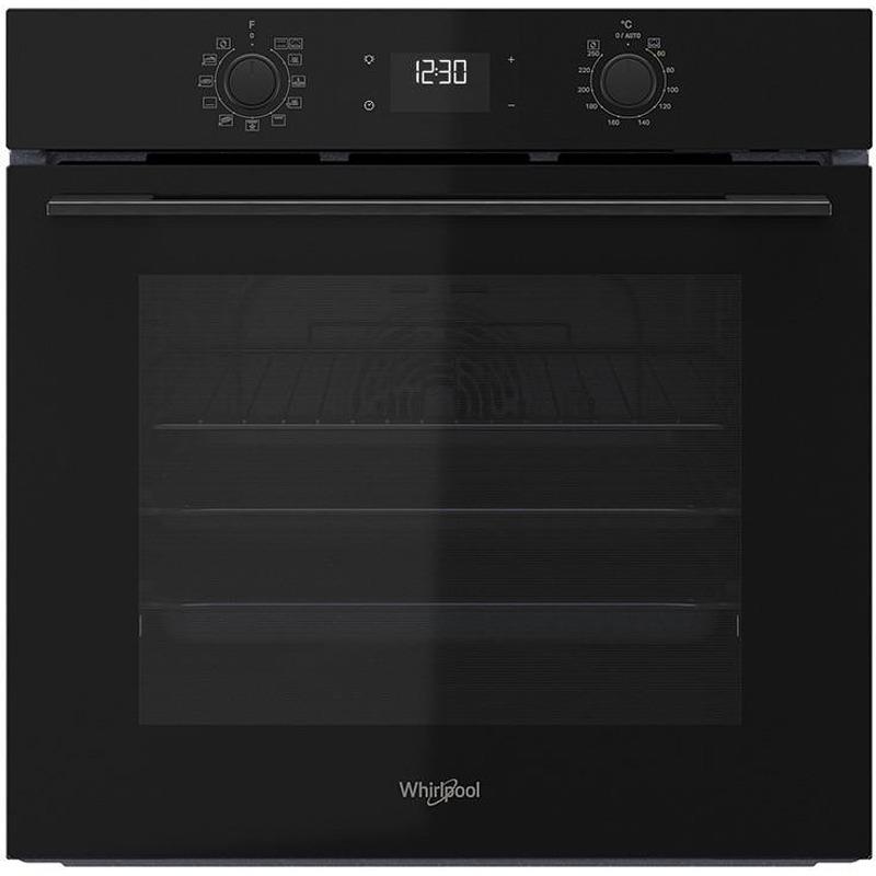 Духова шафа Whirlpool електрична, 71л, A+, дисплей, конвекція, телескопічні напрямні, чорний