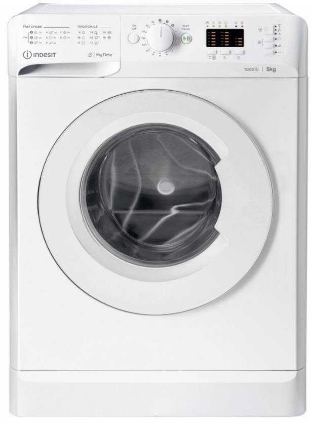 Пральна машина Indesit фронтальна, 5кг, 1000, D, 43см, білий