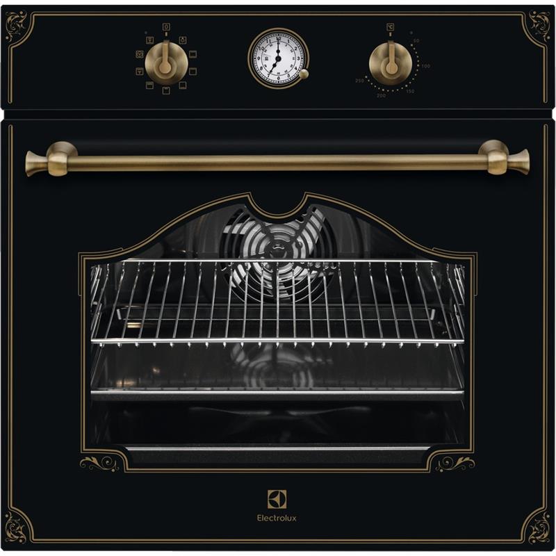 Духова шафа Electrolux електрична Rococo, 72л, A, конвекція, чорний