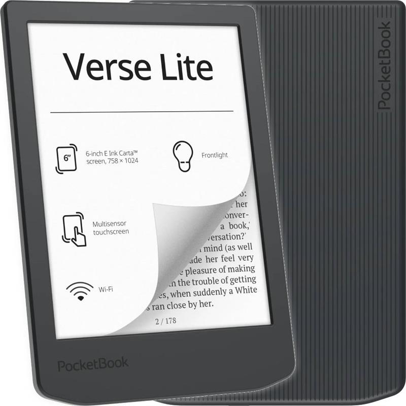 Електронна книга PocketBook 619 Verse Lite, Midnight Grey