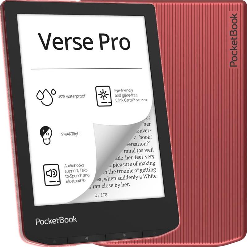 Електронна книга PocketBook 634 Verse Pro, Passion Red