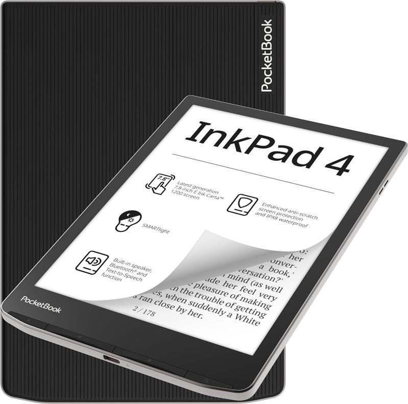 Електронна книга PocketBook 743G InkPad 4, Stardust Silver