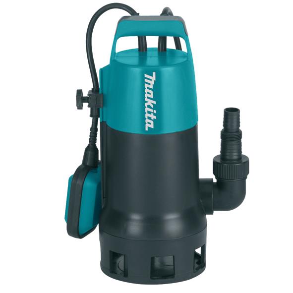 Насос дренажний Makita PF1010, 1100Вт, 14400л/г, вис. 10м, глиб. до 5м, 5.3кг