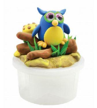 Масса для лепки Paulinda Super Dough Happy land 75г Сова PL-081165-1