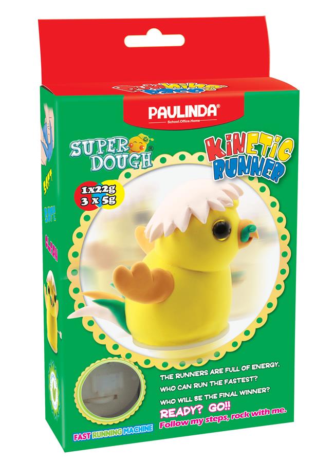 Масса для лепки Paulinda Super Dough Running Race Цыпленок заводной механизм PL-081183-5