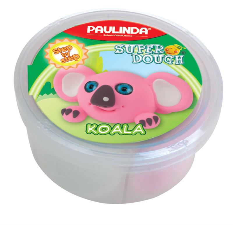 Масса для лепки Paulinda Super dough 40г Коала PL-081394-10