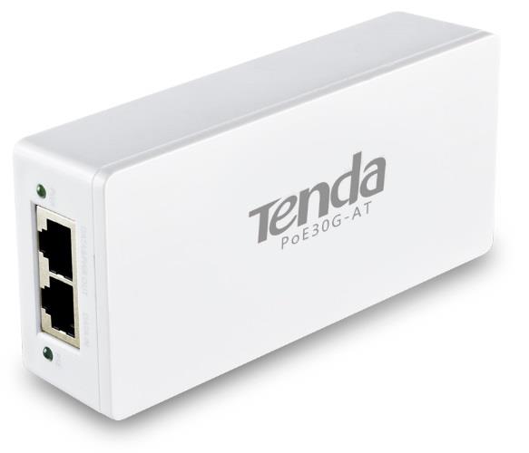 PoE-iнжектор TENDA PoE30G-AT 1xGE, 1xGE PoE, 30W