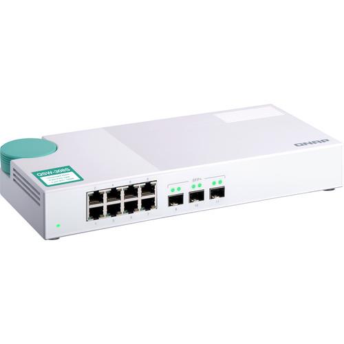 Коммутатор неуправляемый QNAP QSW-308S 3x10GbE SFP+ / 8x1GbE (RJ45)