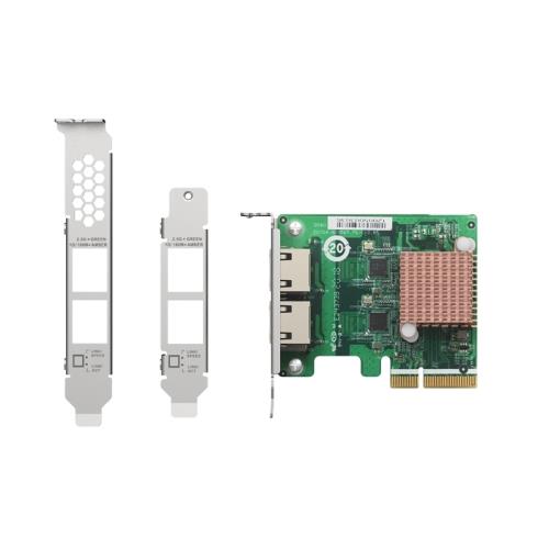 Сетевая карта QNAP Dual-port RJ45 2.5GbE PCIe Gen2 x2