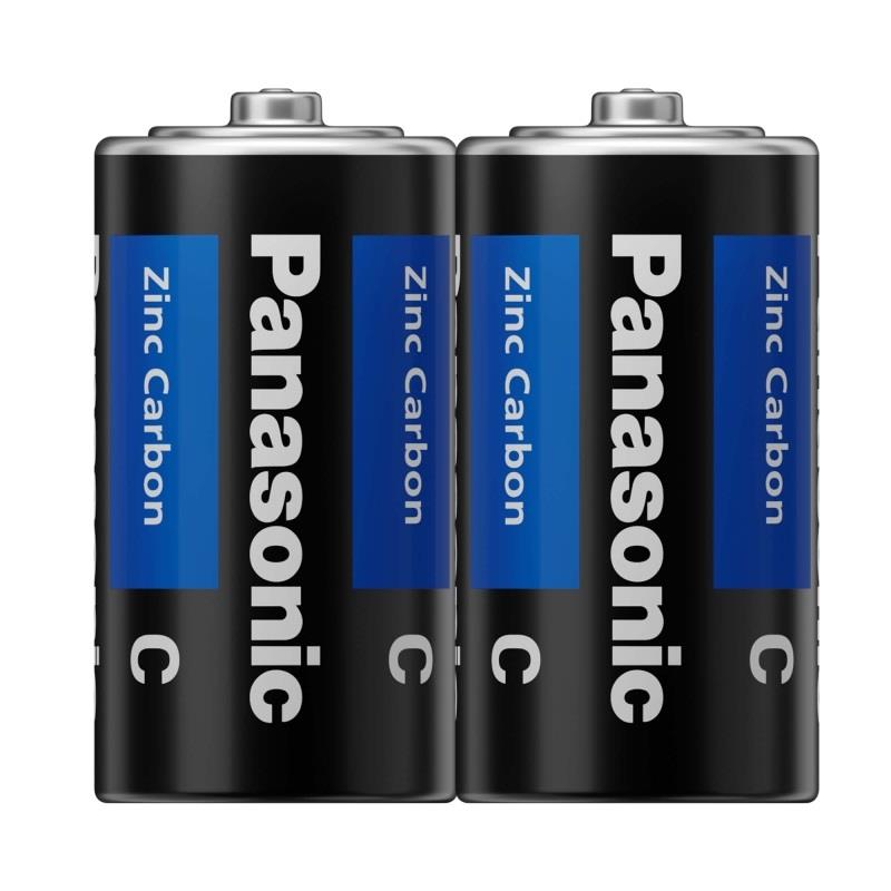Батарейка Panasonic General Purpose вугільно-цинкова C(R14) плівка, 2 шт.