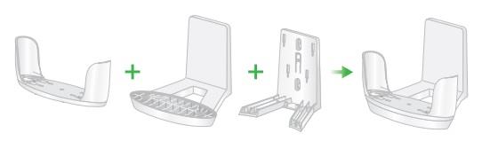 Система WiFi-Mesh NETGEAR Orbi комплект настінного монтажу, білий