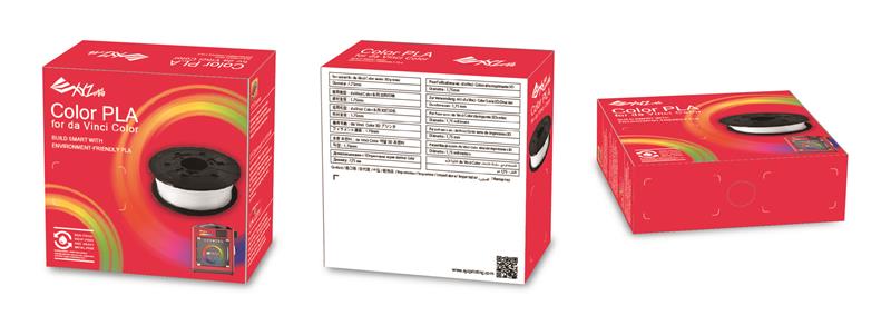 Картридж с нитью 1.75мм/0.6кг PLA XYZprinting Filament для da Vinci Color, белый окрашиваемый
