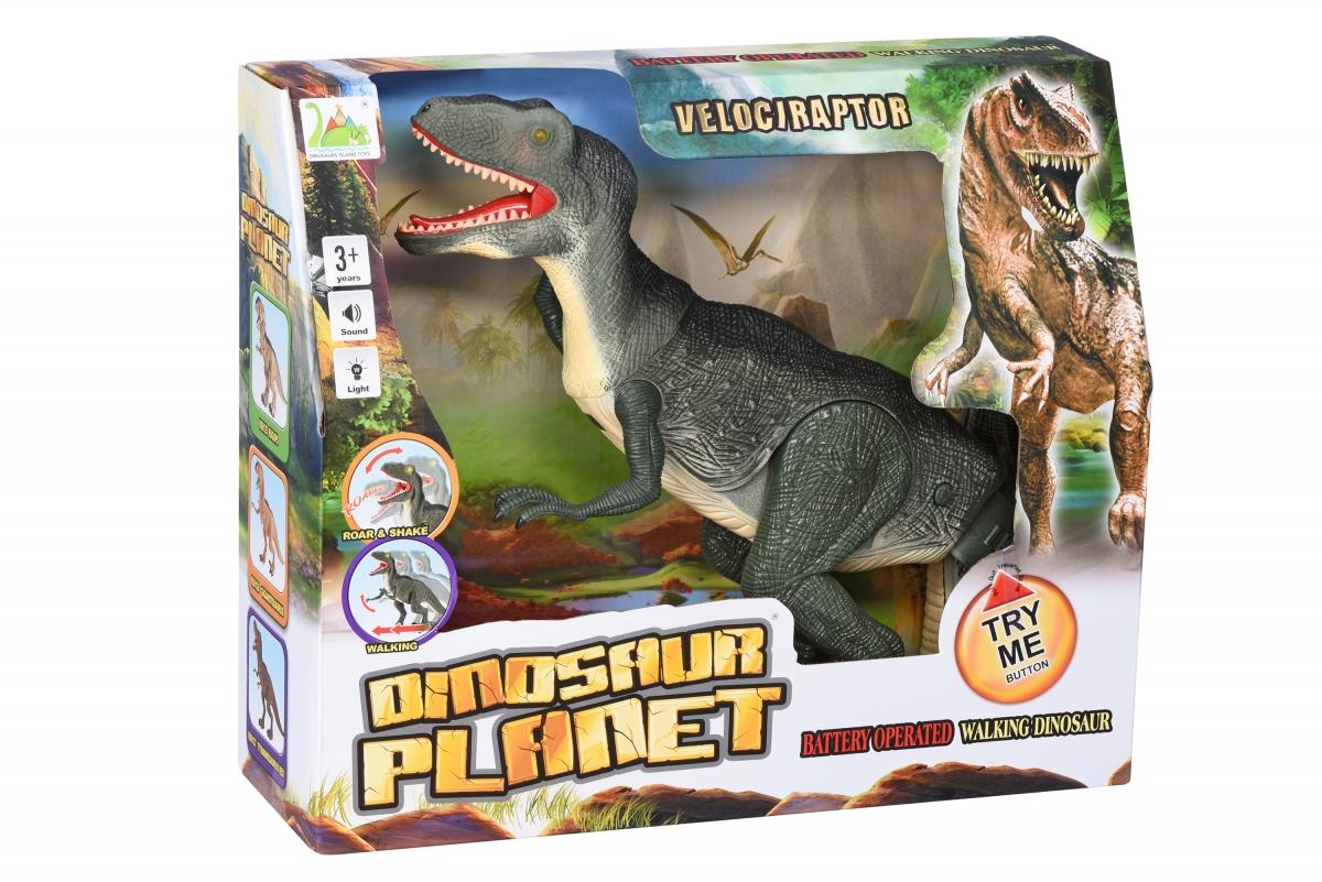 Динозавр Same Toy Dinosaur Planet Велоцираптор зеленый без п/у (свет, звук) RS6128Ut