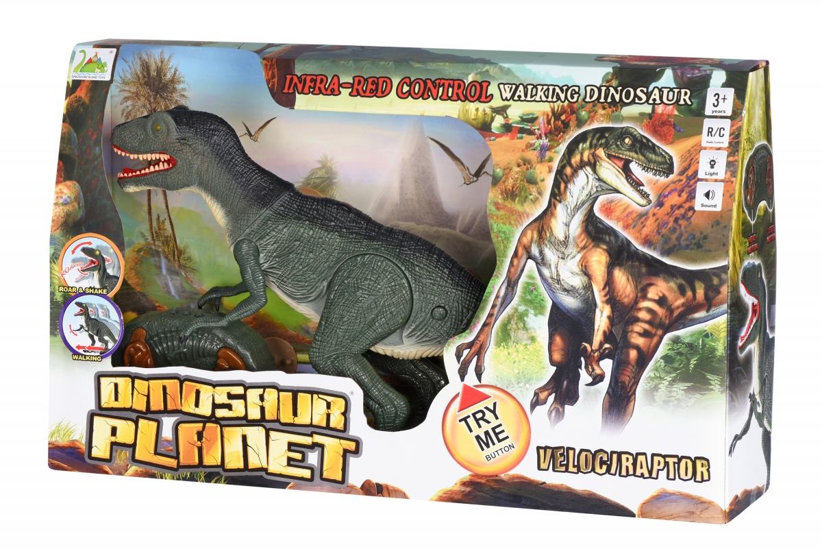 Динозавр Same Toy Dinosaur Planet Велоцираптор зелений (свет, звук) RS6134Ut