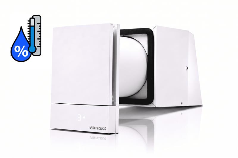 Рекуператор Ventoxx Harmony AeroMax Slim Line 0.75м пульт ДК LED-індикація датчик вологості компенсаційний короб