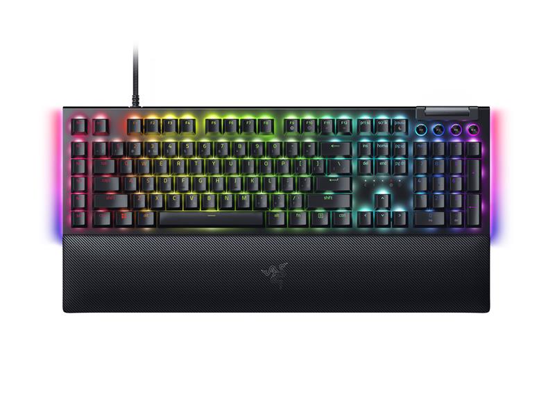 Клавіатура механічна Razer BlackWidow V4, 114key, Yellow Switch, USB-A, EN/RU, RGB, чорний