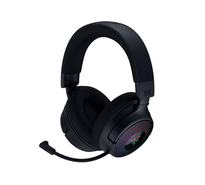 Гарнітура ігрова Razer Kraken V4, USB-A/WL/BT, RGB, чорний