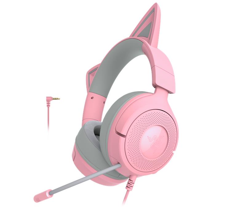 Гарнітура Razer Kraken Kitty V3 X, mini-jack, 1.3м, quartz