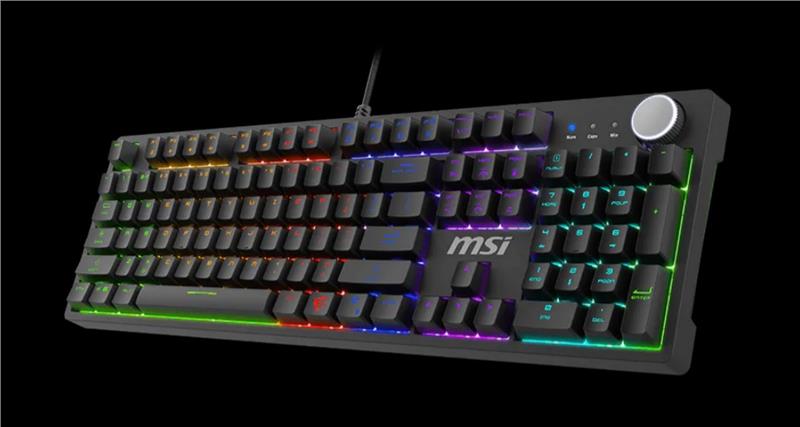 Клавіатура механічна MSI FORGE GK320 RED UA, чорний