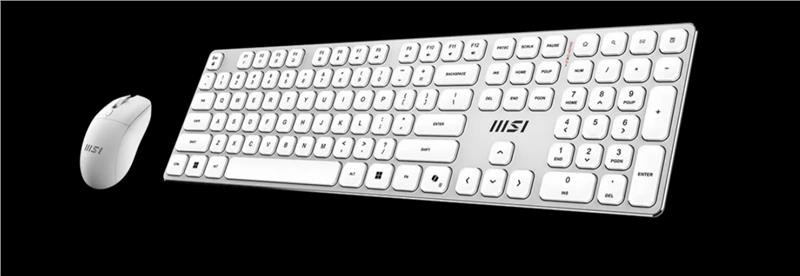 Комплект клавіатура та миша MSI FORGE K210 W COMBO WHITE UA, Wireless