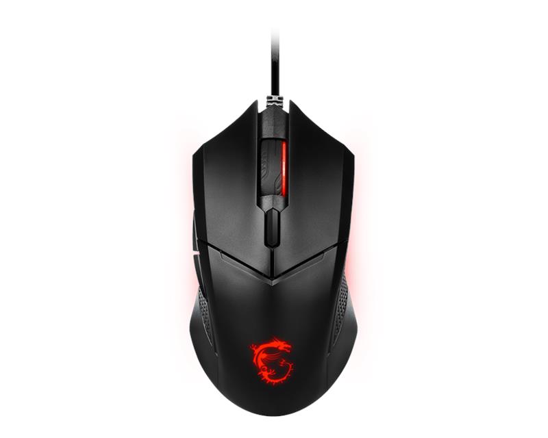 Миша MSI Clutch GM08, Red, USB-A, чорний