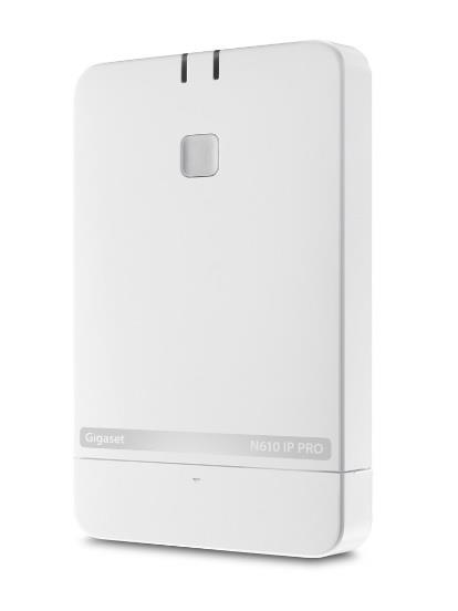 Базова станція IP-DECT Gigaset N610 IP PRO, Single Cell, SIP, PoE, до 8 паралельних дзвінків, до 8 трубок