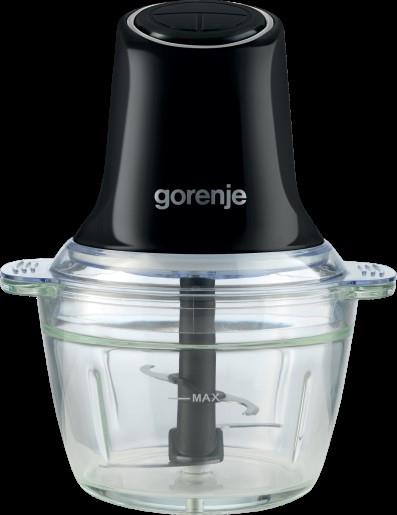 Подрібнювач Gorenje, 500Вт, чаша-1000мл, скло, чорний
