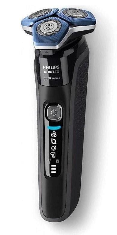 Бритва електр. Philips роторна Series 7000 SkinIQ, бритв.головок-4, Li-Ion, сух.+волог., індикатор заряду, тример, чохол, чорний