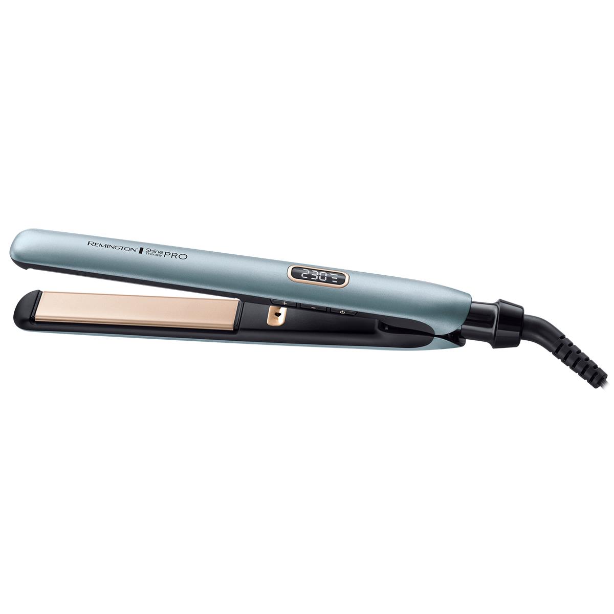 Выпрямитель Remington S9300 Shine Therapy PRO, 54 Вт, керамическое покрытие, 150-230 °C, голубой