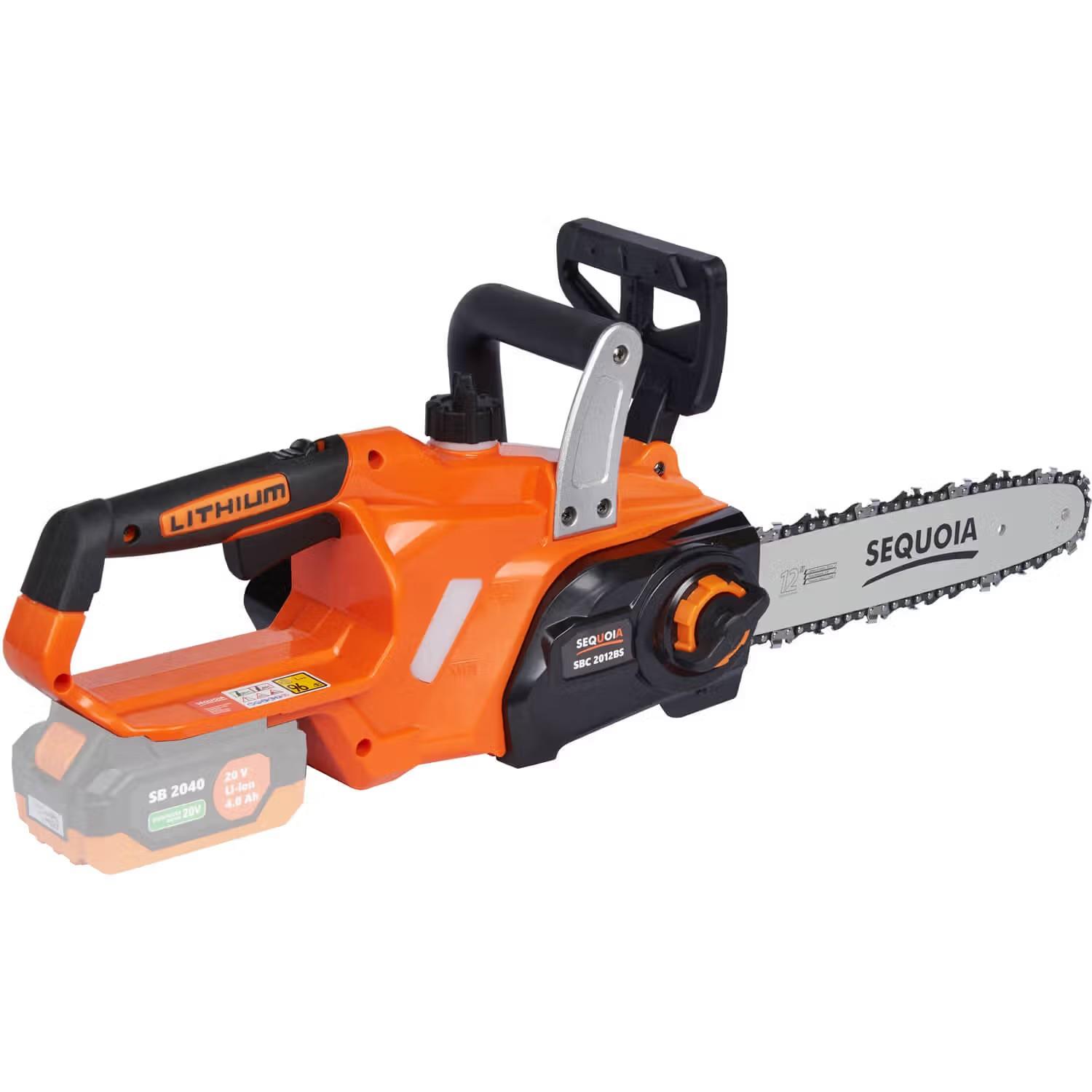 Пила ланцюгова акумуляторна SEQUOIA SBC2012BS 20В шина 30см 1/4" 6.0м/с 3.2кг без АКБ та ЗП