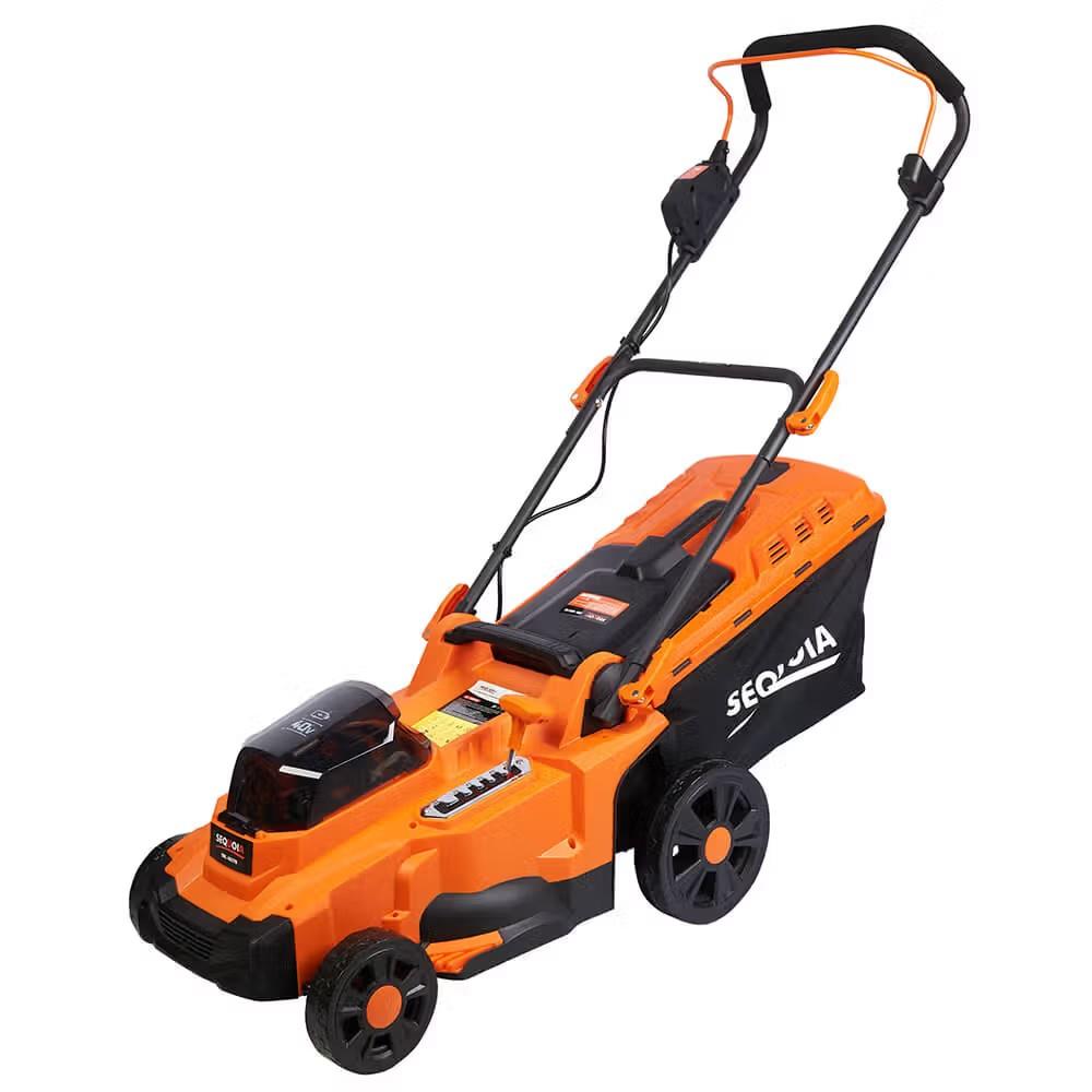 Газонокосарка акумуляторна SEQUOIA SBL4037B-E2W 40В(20В+20В) 2x4А·год 37см 35л 25-75мм ЗП 11.65кг
