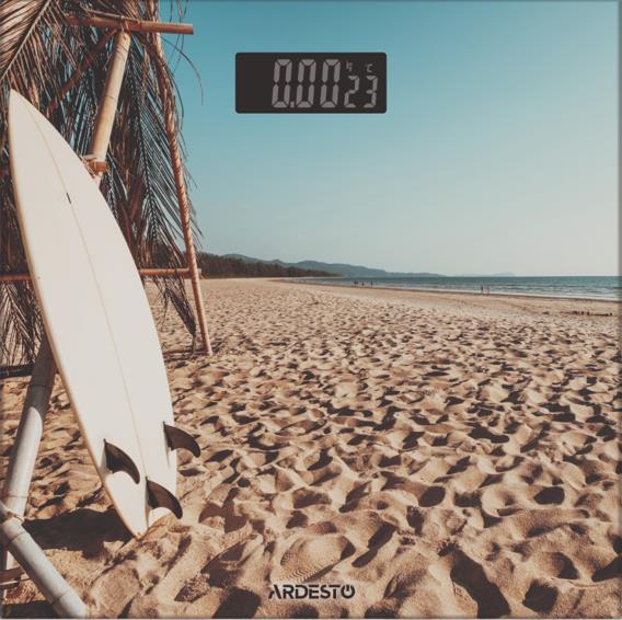 Ваги ARDESTO підлогові SURF, 150кг, AAAx2 в комплекті, скло, багатокольорові