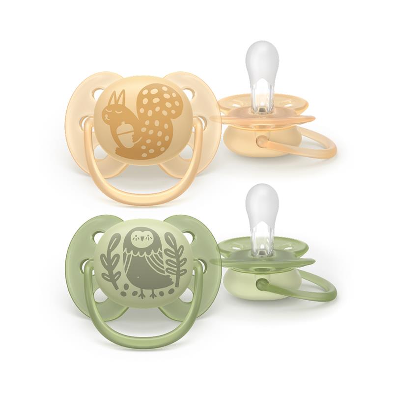 Пустушка Avent Ultra Soft, 6-18 міс., дизайн нейтральний, 2 шт.