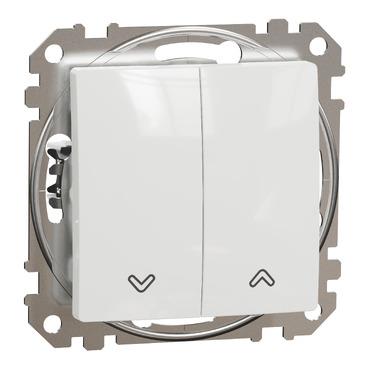 Кнопковий вимикач для жалюзі Schneider Electric, Sedna Design (білий)