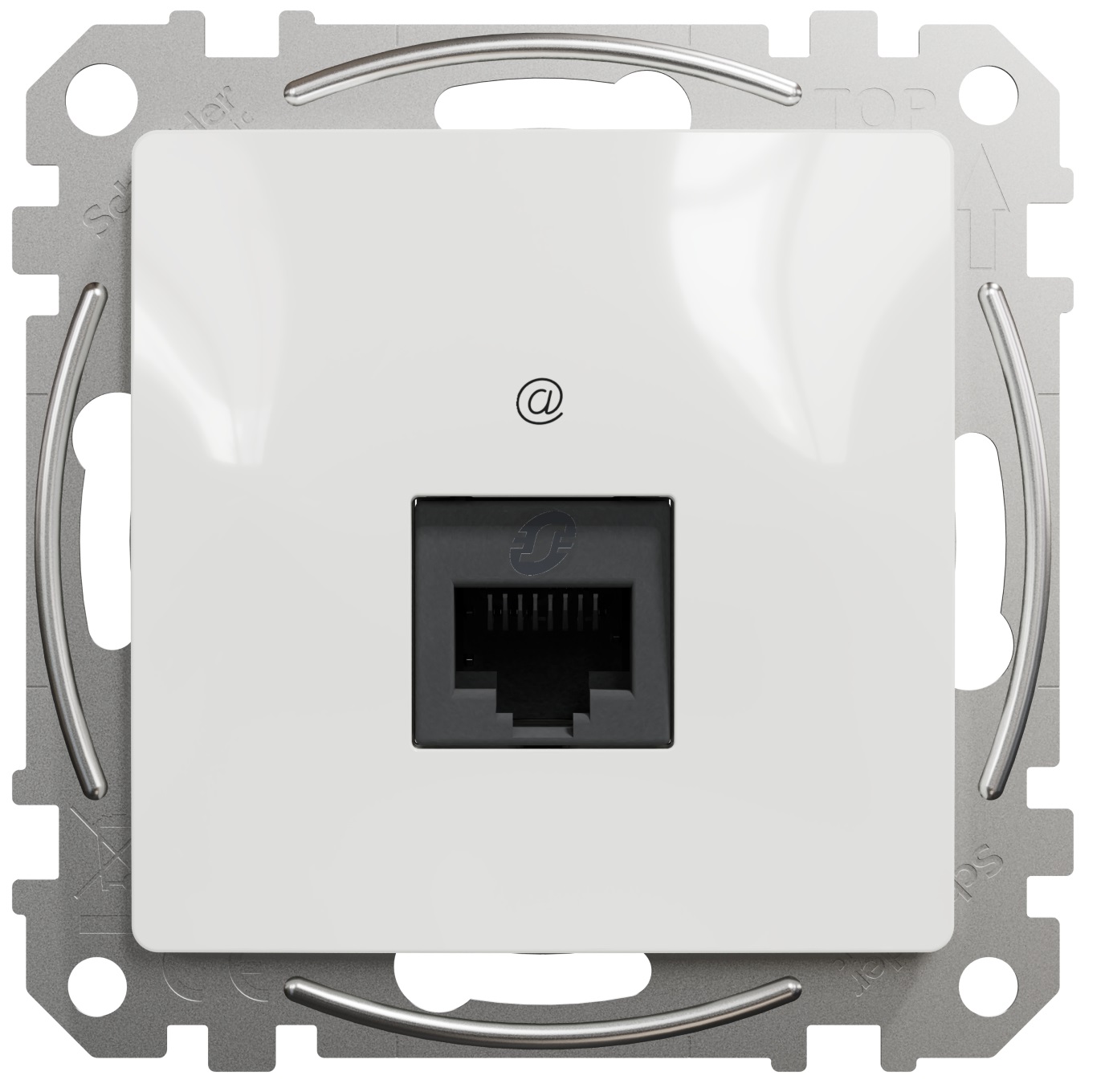 Комп'ютерна розетка RJ45 Schneider Electric, Sedna Design (білий, CAT6 UTP)
