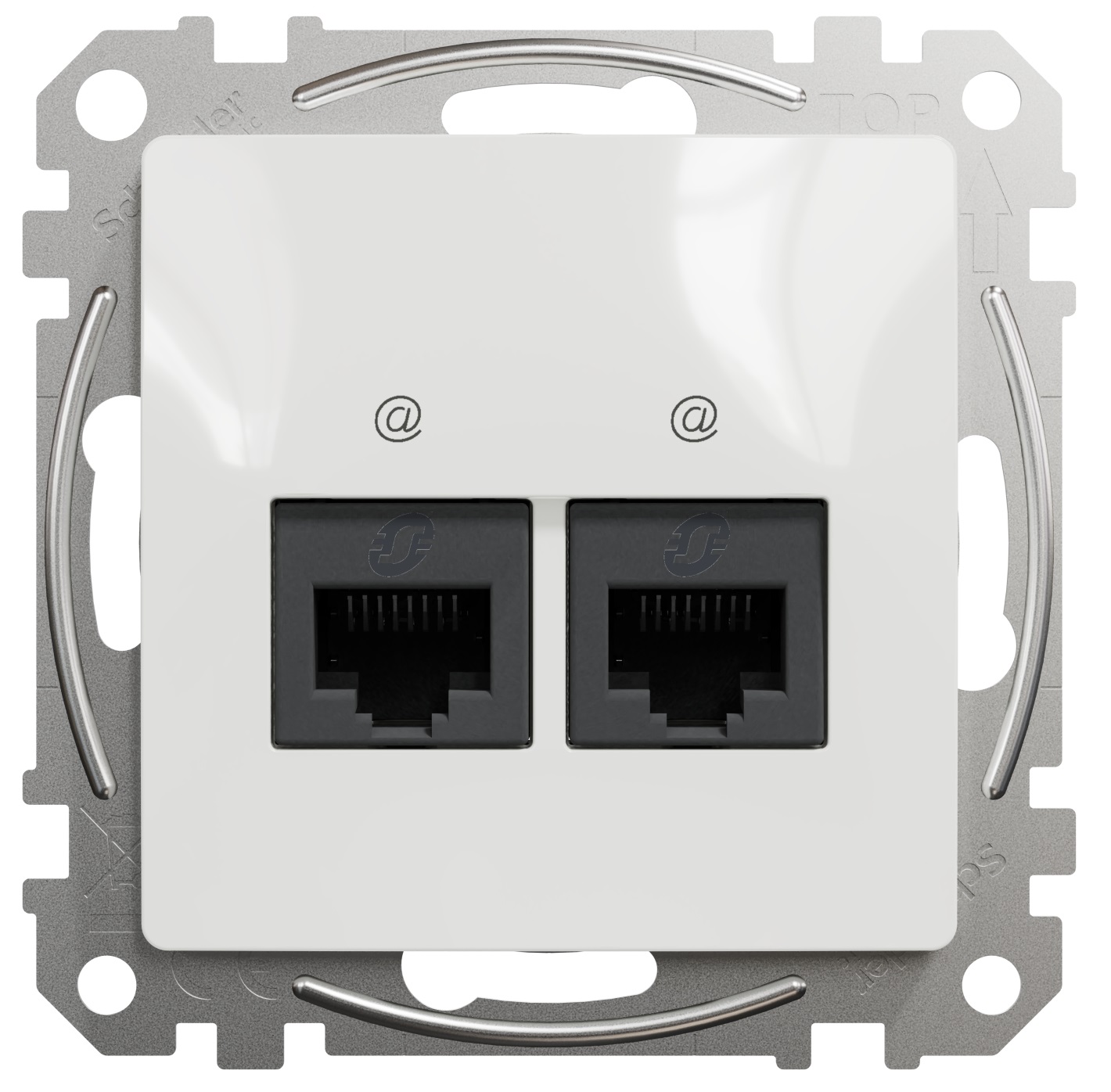 Комп'ютерна розетка 2xRJ45 Schneider Electric, Sedna Design (білий, CAT6 UTP)