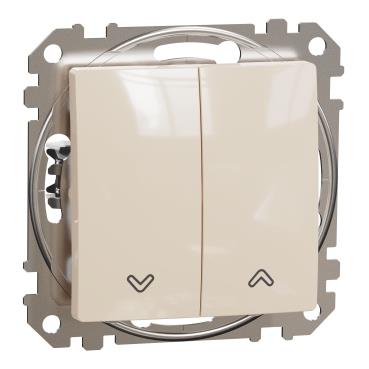 Вимикач для жалюзі Schneider Electric, Sedna Design (бежевий)