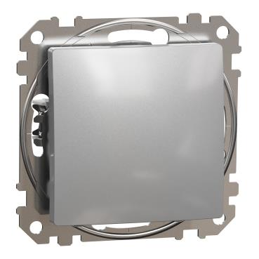 Перемикач 1-клавішний Schneider Electric, Sedna Design (алюміній)