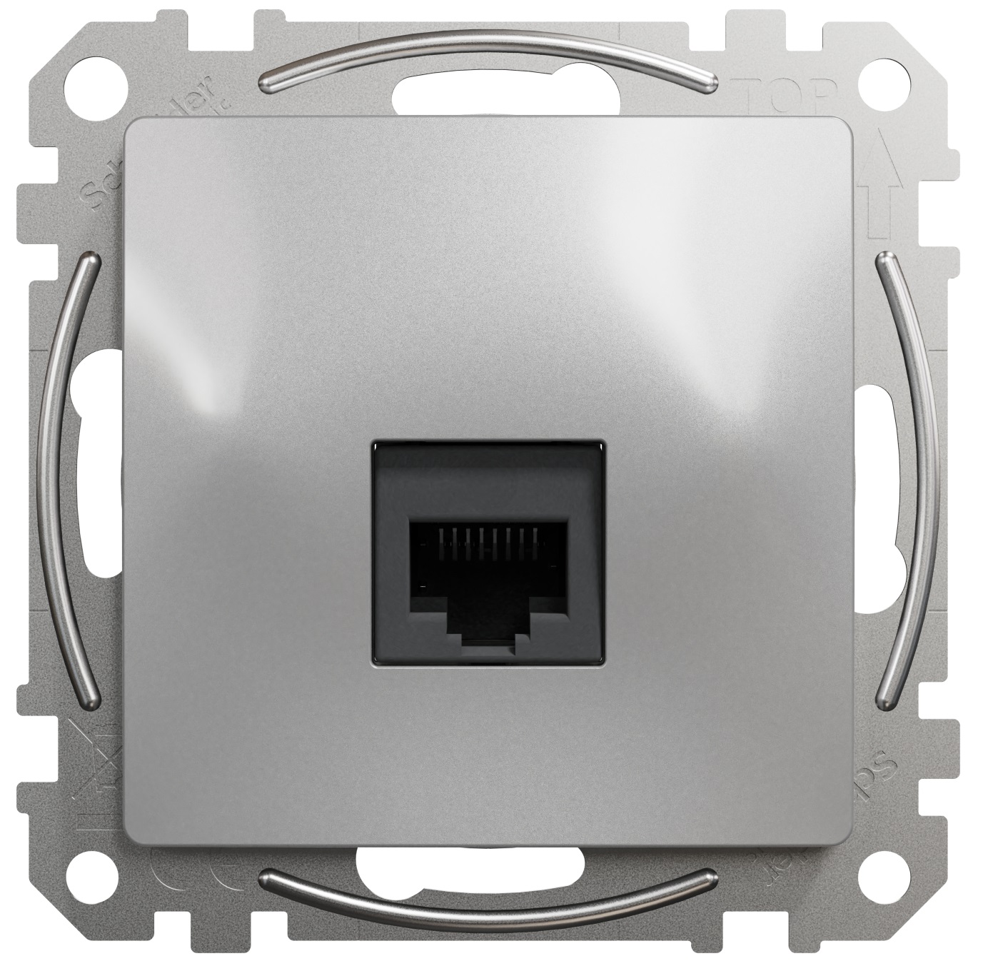 Комп'ютерна розетка RJ45 Schneider Electric, Sedna Design (алюміній, CAT6 UTP)