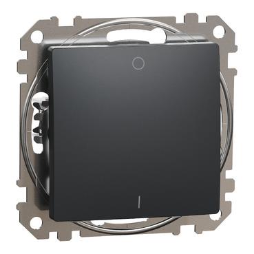 Двополюсний вимикач Schneider Electric, Sedna Design (чорний)