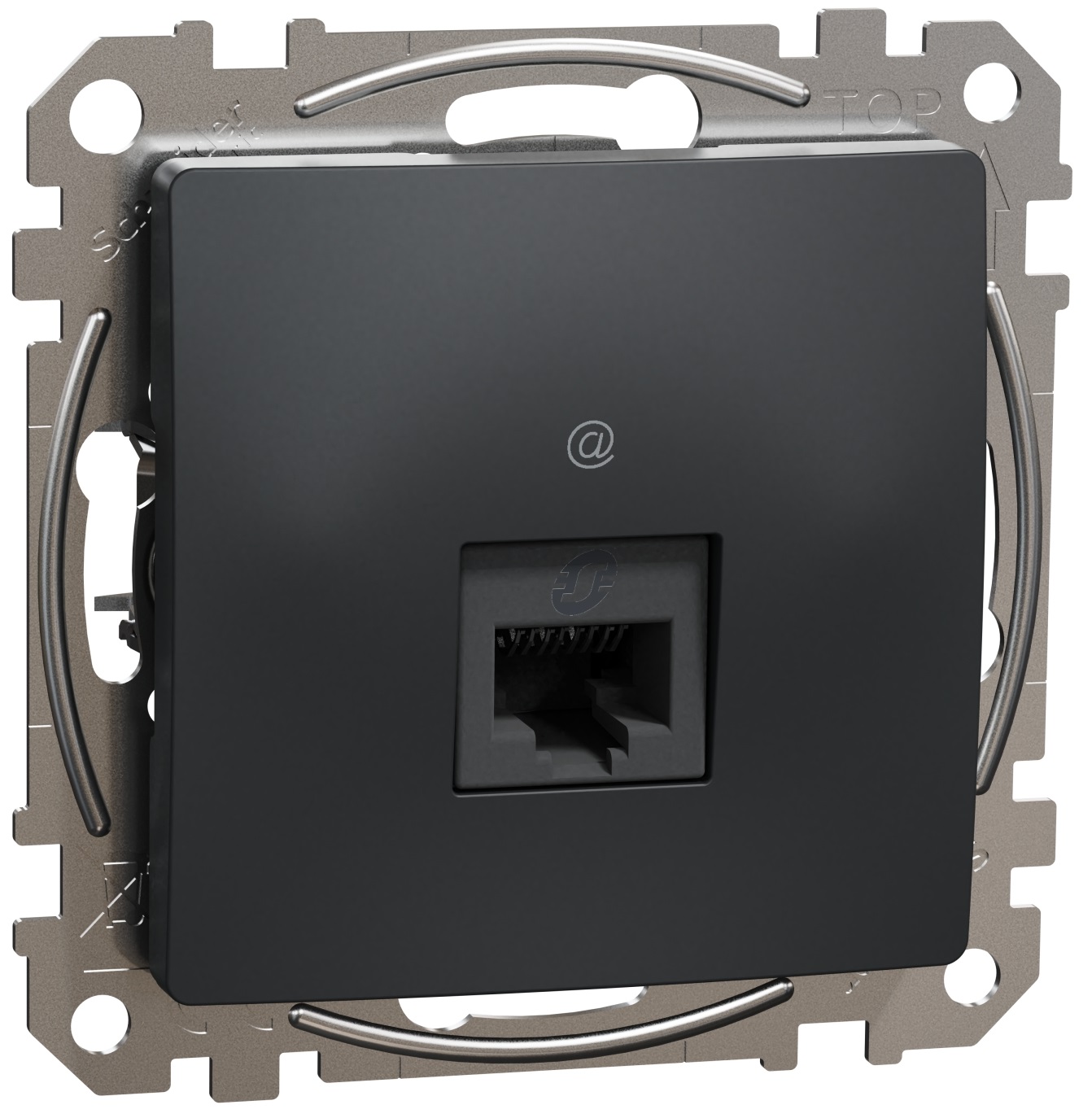 Комп'ютерна розетка RJ45 Schneider Electric, Sedna Design (чорний, CAT6 UTP)