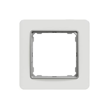 Рамка 1-постова Schneider Electric, Sedna Design (біле скло)