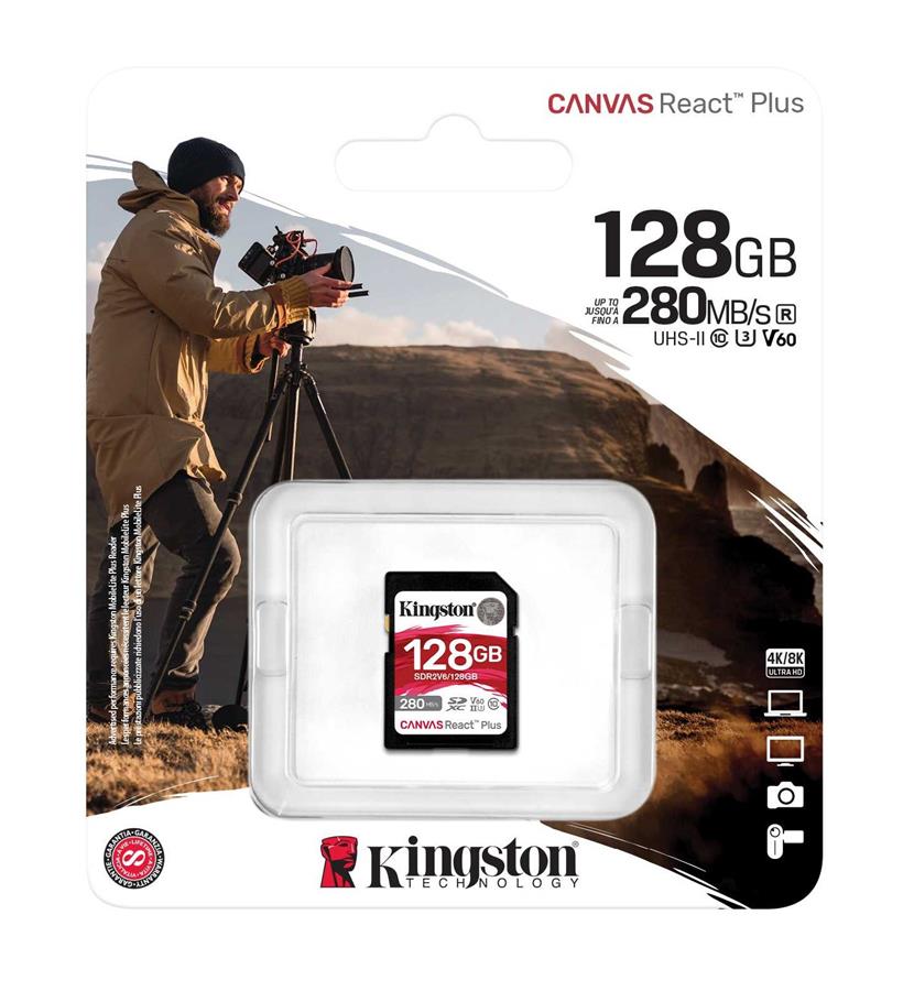 Карта пам'яті Kingston SD 128GB C10 UHS-II U3 R280/W100MB/s