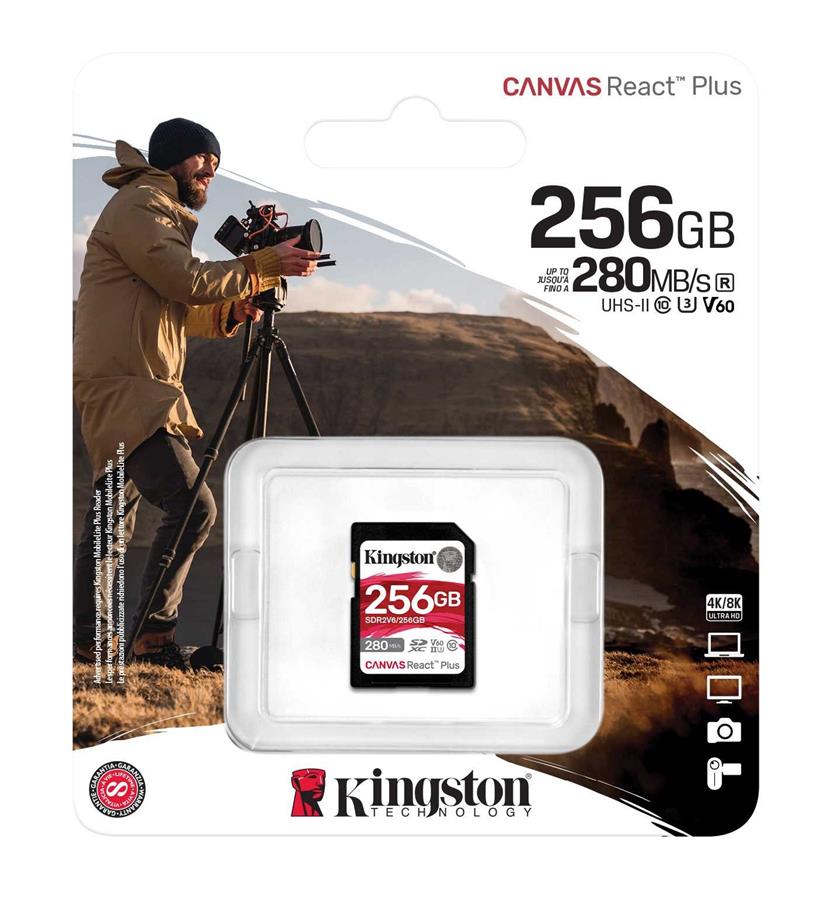 Карта пам'яті Kingston SD 256GB C10 UHS-II U3 R280/W150MB/s