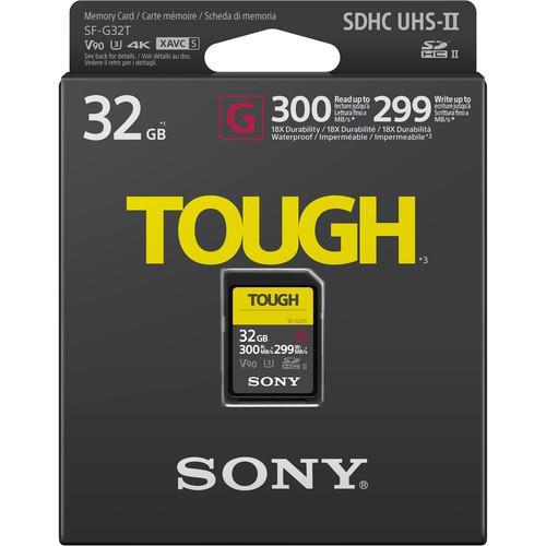 Карта памяти Sony 32GB SDHC C10 UHS-II U3 V90 R300/W299MB/s Tough